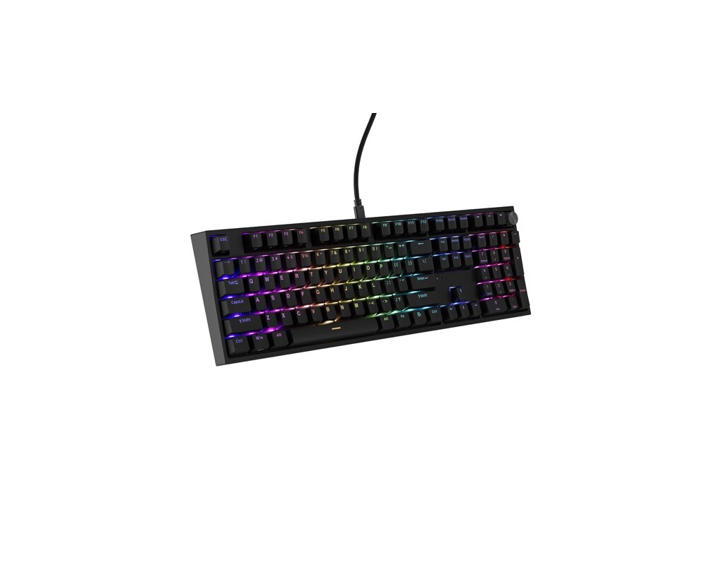 Клавиатура Genesis Mechanical Gaming Keyboard Thor 404 Black RGB Backlight Gateron Yellow Pro 7