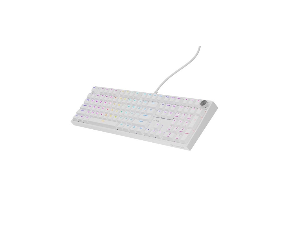 Клавиатура Genesis Mechanical Gaming Keyboard Thor 404 White RGB Backlight Gateron Peach Silent 6