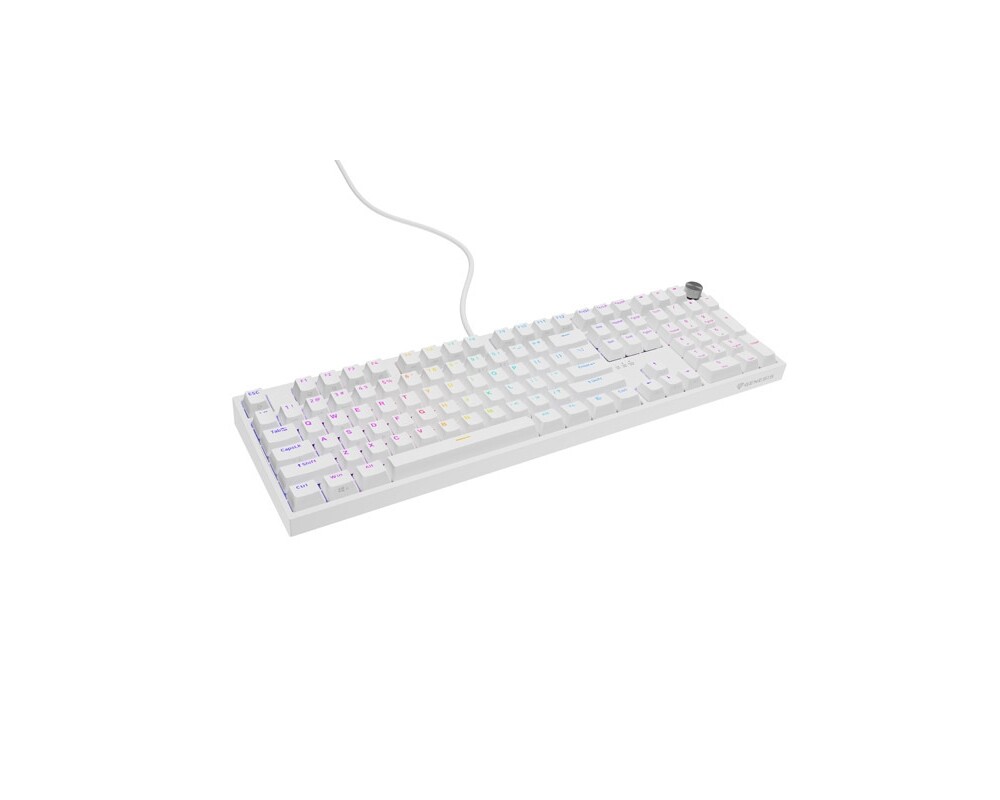Клавиатура Genesis Mechanical Gaming Keyboard Thor 404 White RGB Backlight Gateron Peach Silent 2