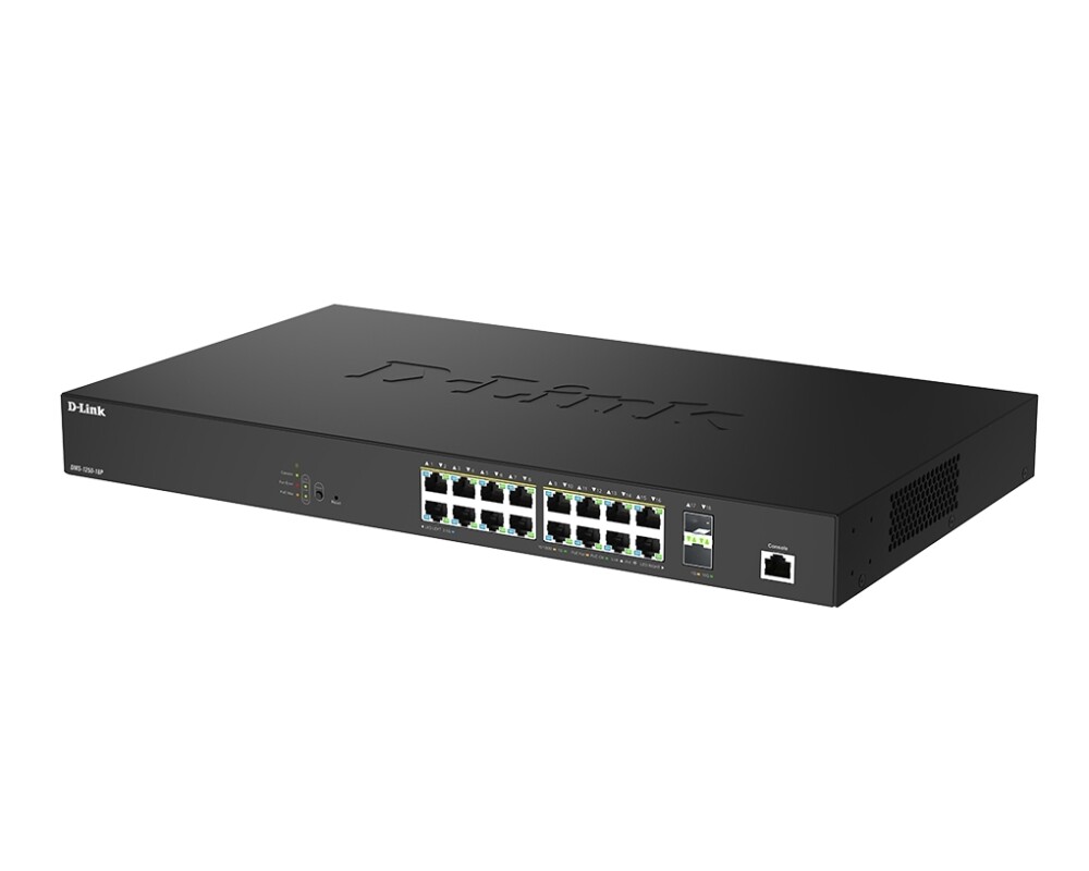 Switch (Комутатор) D-Link 16 Ports 2.5Gbps PoE(90W)+ 2 Ports 10G SFP+ Smart Managed Switch 3