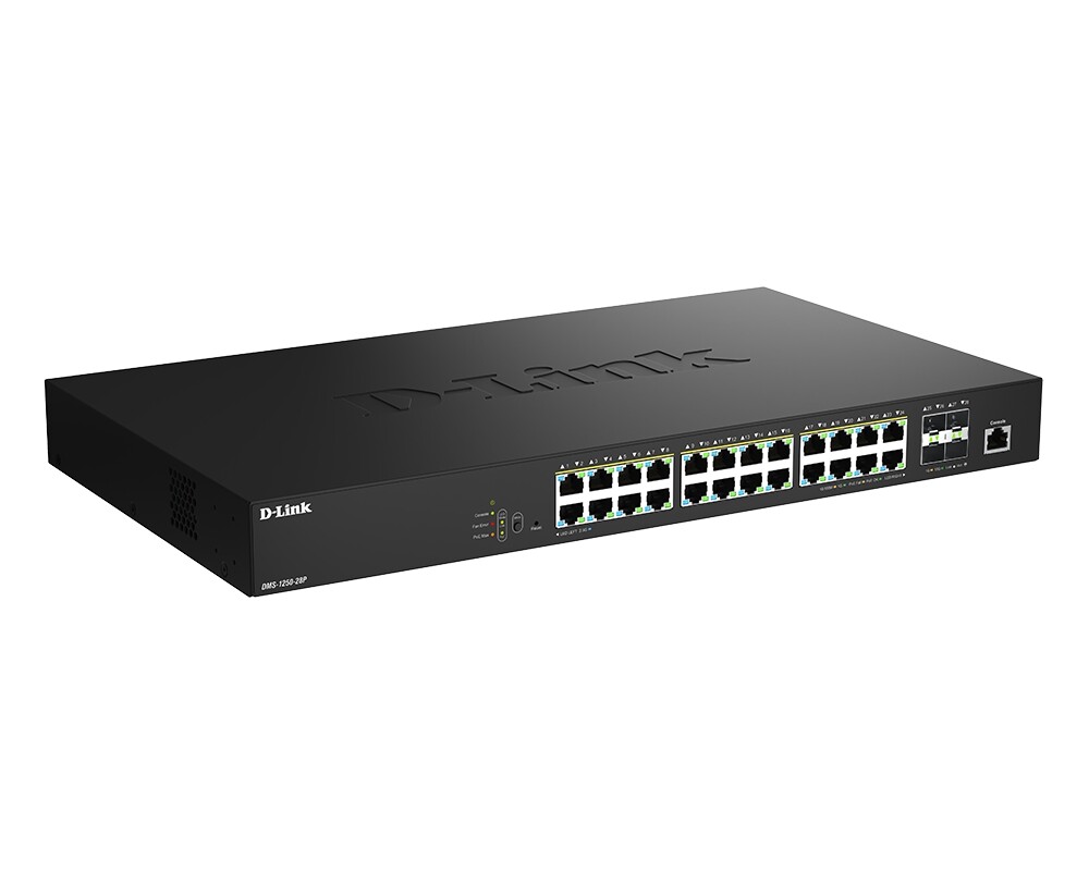 Switch (Комутатор) D-Link 24 Ports 2.5Gbps PoE(90W)+ 4 Ports 10G SFP+ Smart Managed Switch 2