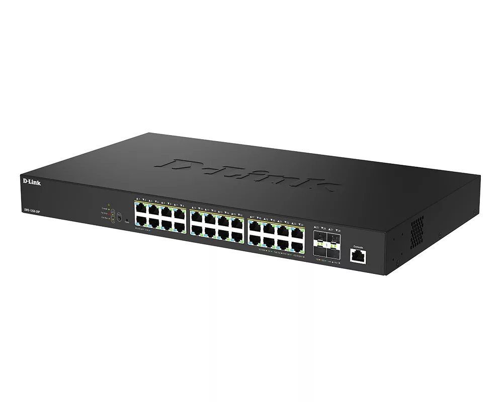 Switch (Комутатор) D-Link 24 Ports 2.5Gbps PoE(90W)+ 4 Ports 10G SFP+ Smart Managed Switch 3