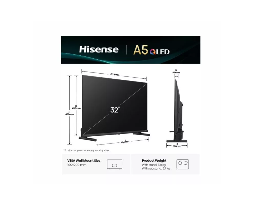Телевизор Hisense 32" A5Q 2