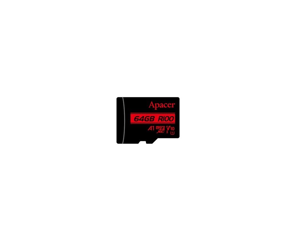 Флаш карта Apacer 64GB microSDHC/SDXC UHS-I U1 V10 A1 (1 adapter) 2