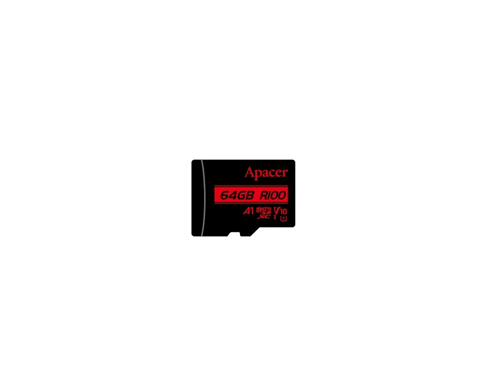 Флаш карта Apacer 64GB microSDHC/SDXC UHS-I U1 V10 A1 (1 adapter) 2