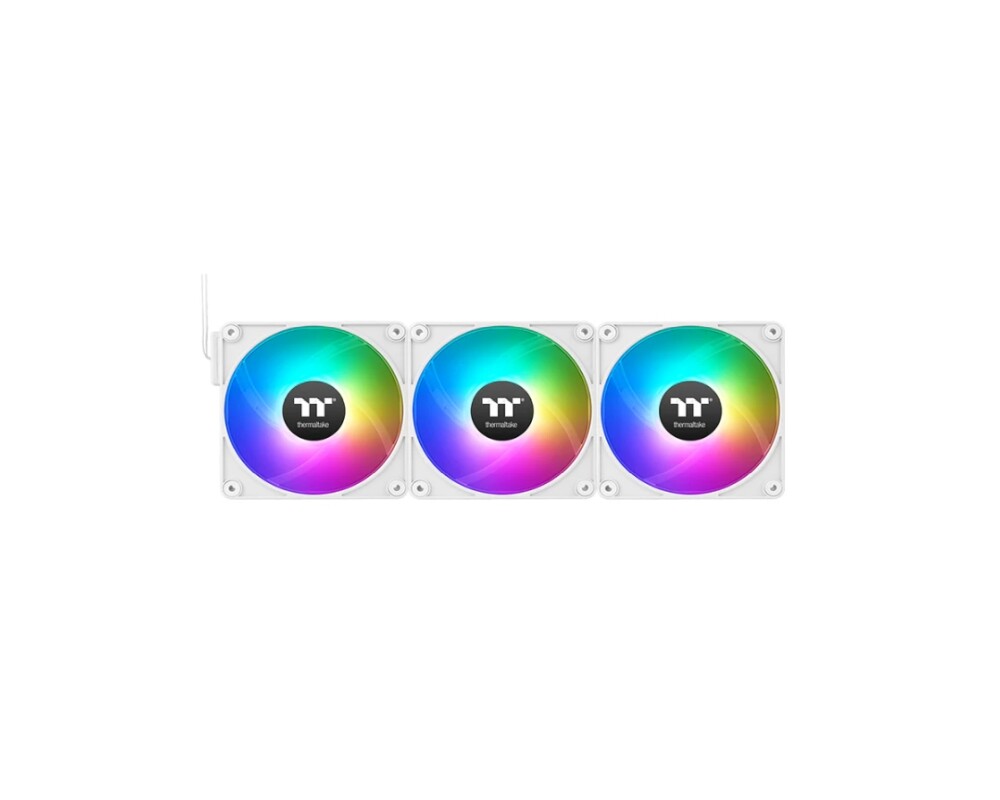 Вентилатор Thermaltake CT120 EX Reverse ARGB Sync PC Cooling Fan 3 Pack Magnetic Connect White 2