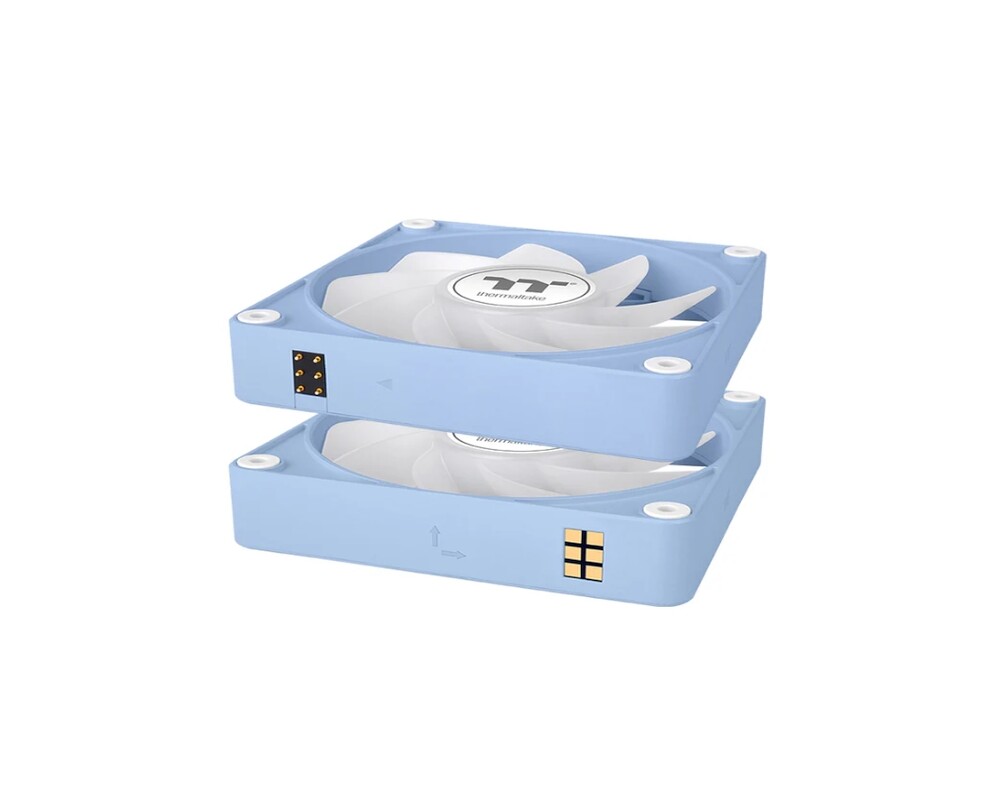 Вентилатор Thermaltake CT140 EX Reverse ARGB Sync PC Cooling Fan 3 Pack Magnetic Connect Hydrangea Blue 3