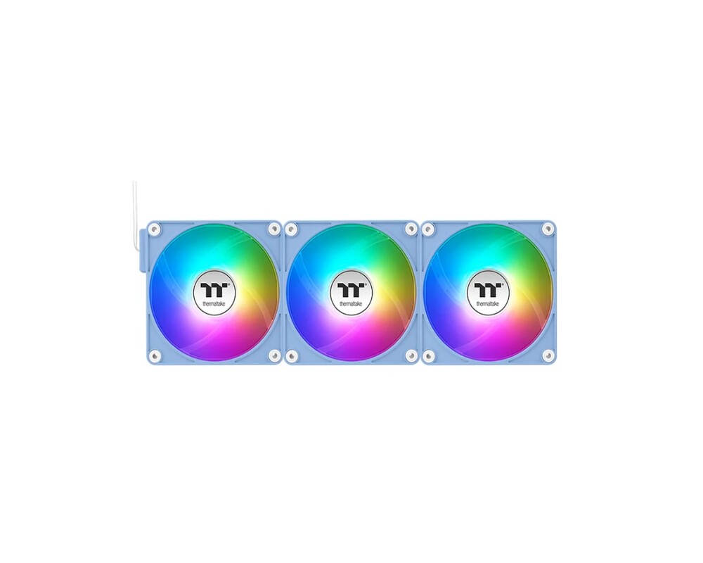 Вентилатор Thermaltake CT140 EX Reverse ARGB Sync PC Cooling Fan 3 Pack Magnetic Connect Hydrangea Blue 2