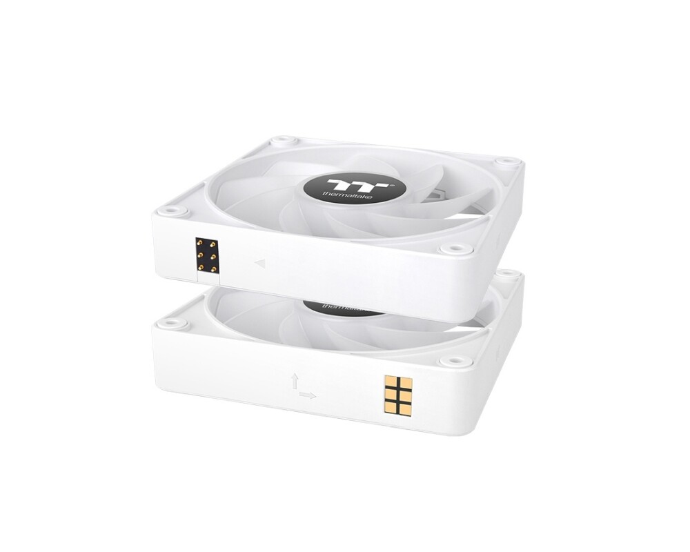 Вентилатор Thermaltake CT140 EX Reverse ARGB Sync PC Cooling Fan 3 Pack Magnetic Connect White 2