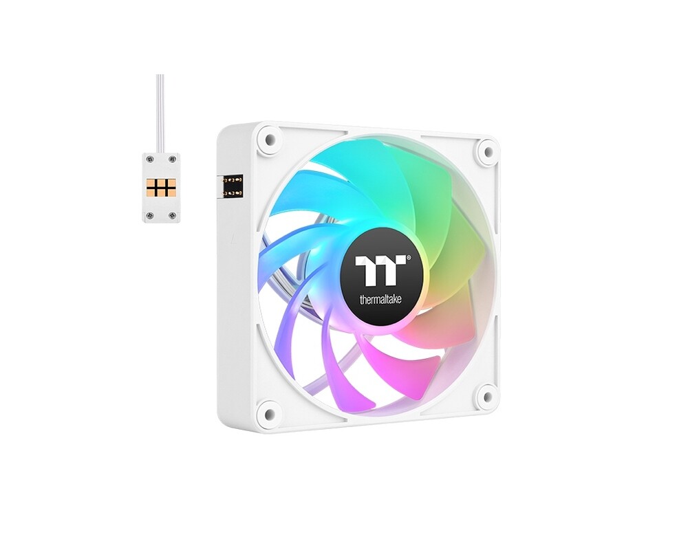 Вентилатор Thermaltake CT140 EX Reverse ARGB Sync PC Cooling Fan 3 Pack Magnetic Connect White