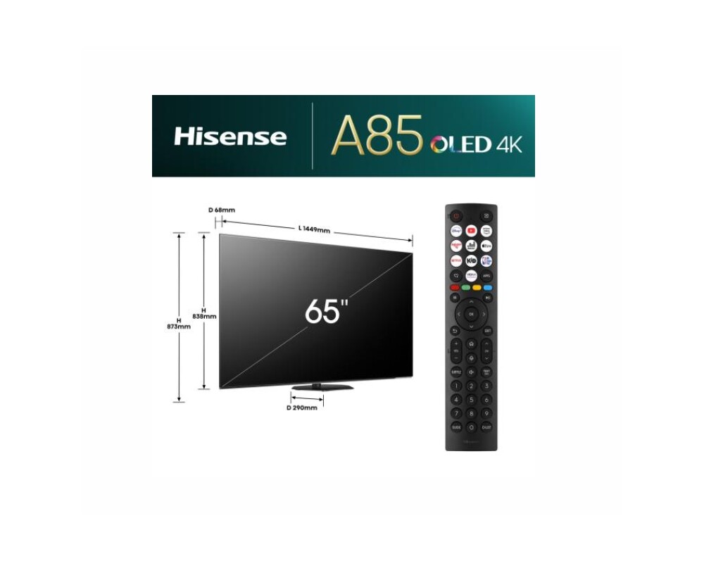 Телевизор Hisense 65" A85N 2