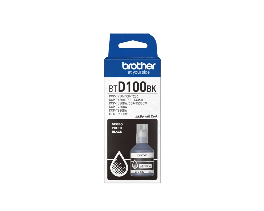 Мастило Brother BT-D100BK Black Ink Bottle 2