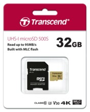  Transcend 32GB microSD UHS-I U3 (without adapter) 82831 TS32GUSD500S на топ цена - PIC.bg