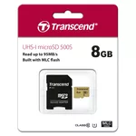 Флаш карта Transcend 8GB micro SD UHS-I U3 (with adapter) 2