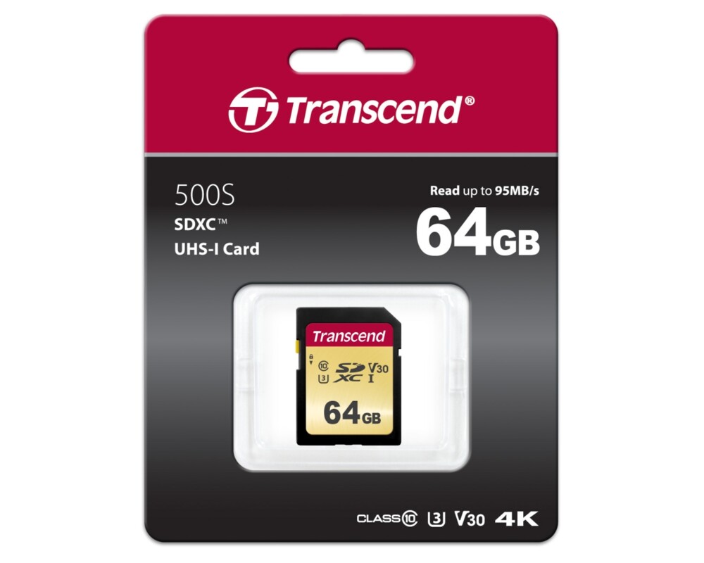 Флаш карта Transcend 64GB SD card UHS-I U3 3