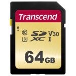 <span>Флаш карта</span> Transcend 64GB SD card UHS-I U3 <span class='catalog-num-in-name'>TS64GSDC500S</span> - 