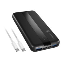  Natec Powerbank Trevi Slim Q V2 10000MAh 2X USB-A 18W + 1X USB-C 20W + USB-C - USB0-C CABLE 828882 NPB-2294 на топ цена - PIC.bg