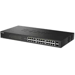 Switch (Комутатор) D-Link 24-Port Desktop Gigabit PoE Switch with 2 x 100/1000Mbps Combo Ports 3