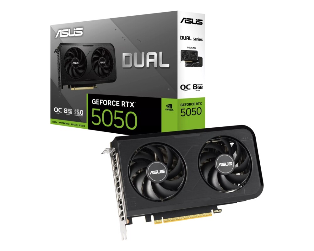 Видеокарта ASUS DUAL RTX 5050 OC 8GB GDDR7 17