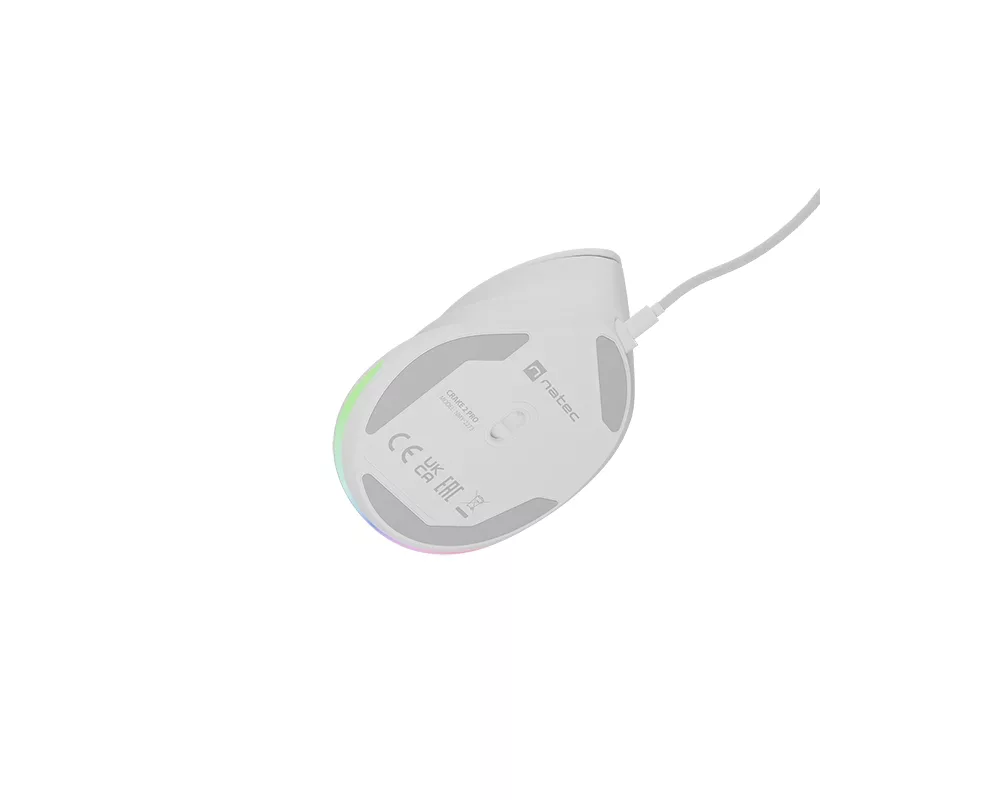 Мишка Natec Vertical Mouse Crake 2 Pro 12800DPI Optical White 10