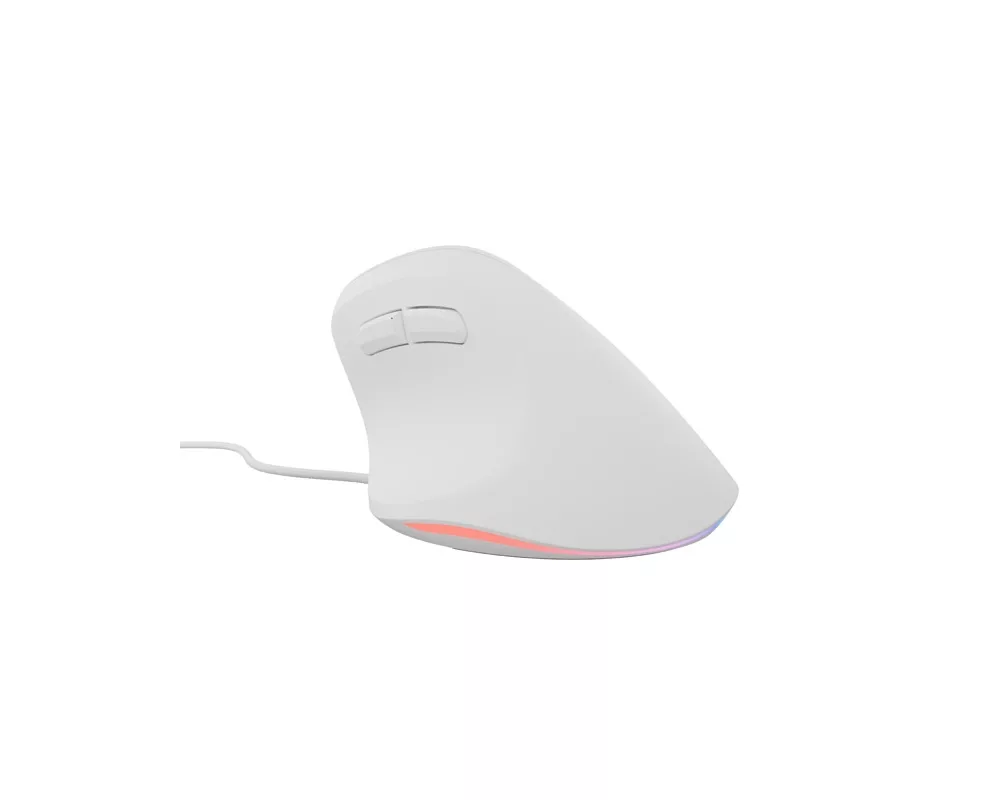 Мишка Natec Vertical Mouse Crake 2 Pro 12800DPI Optical White 9