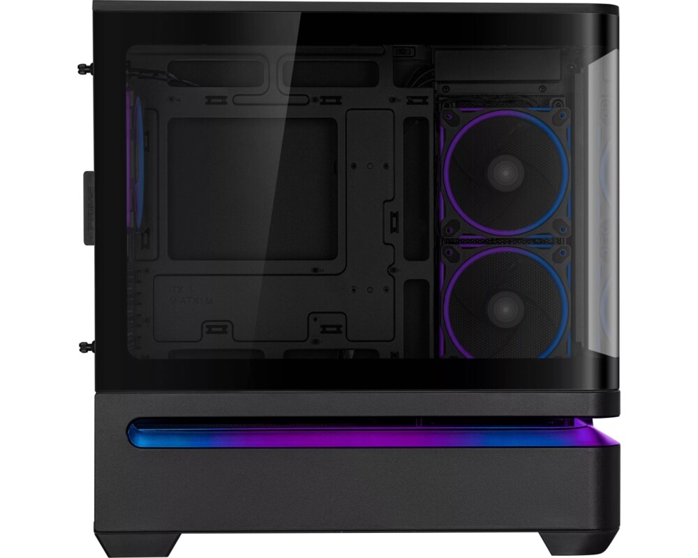 Кутия ASUS Prime AP202 ARGB mATX + 3 ARGB Вентилатора - Black 22