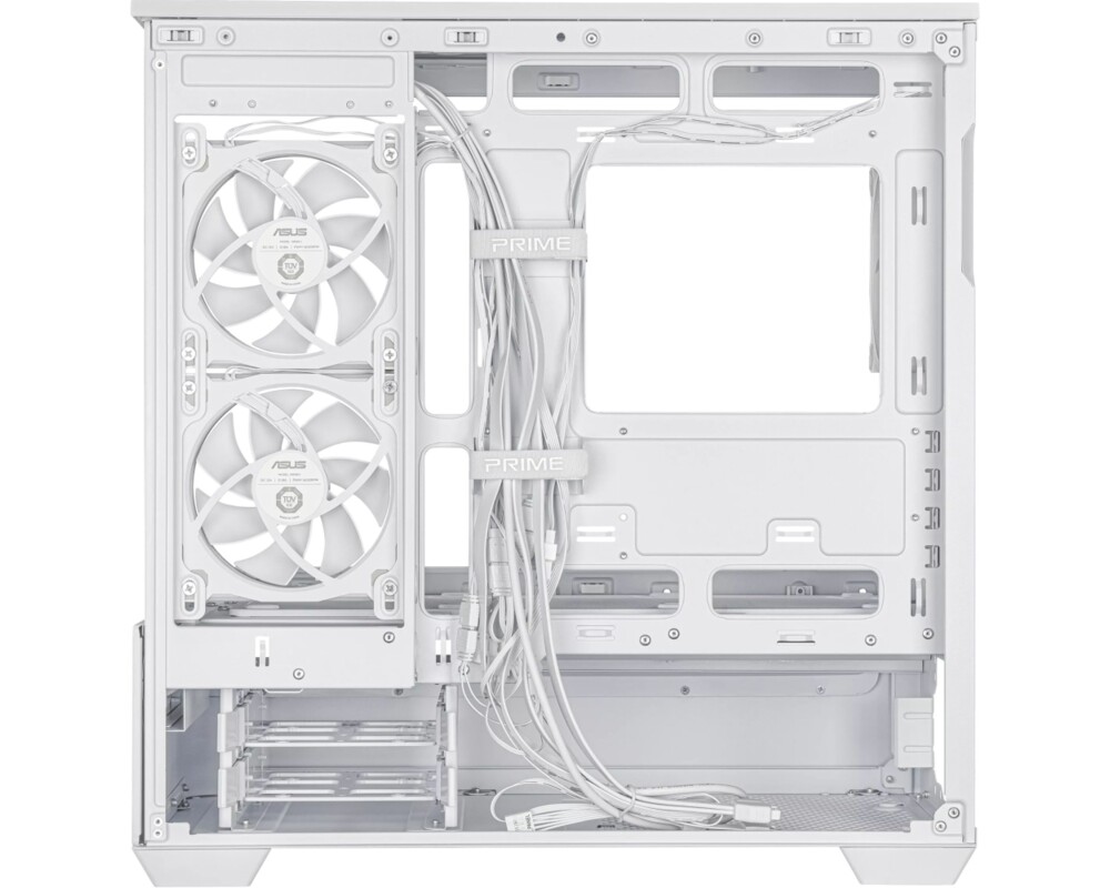 Кутия ASUS Prime AP202 ARGB mATX + 3 ARGB Вентилатора - White 22