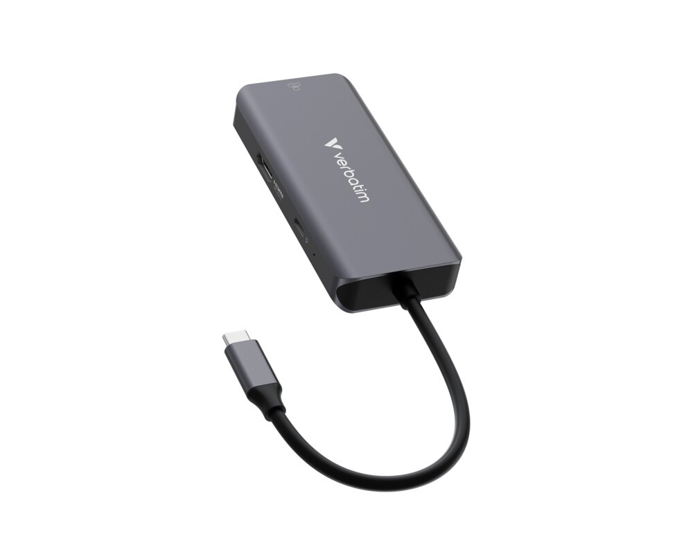 USB хъб Verbatim USB-C Essentials Multiport Hub 6 Port with RJ45 4