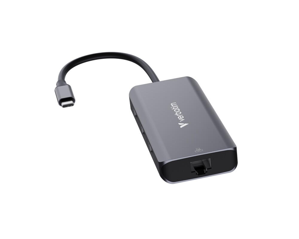 USB хъб Verbatim USB-C Essentials Multiport Hub 6 Port with RJ45 2