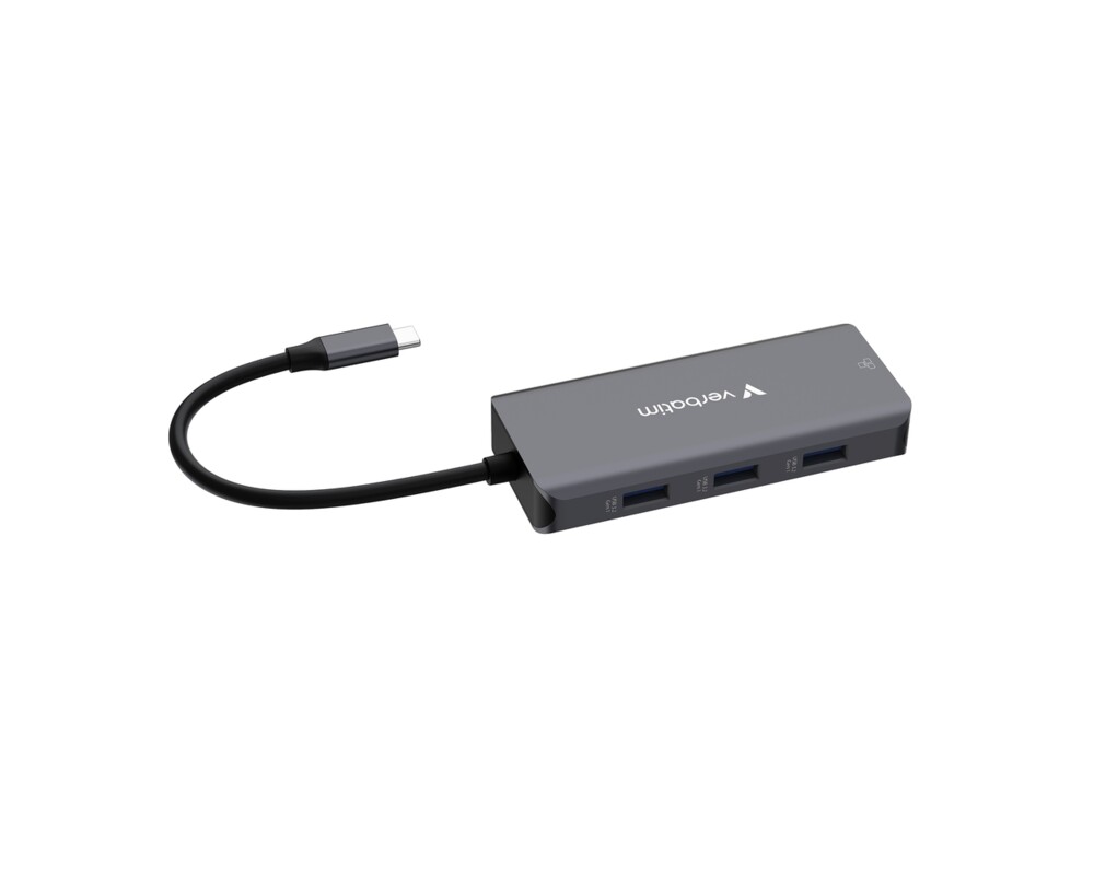 USB хъб Verbatim USB-C Essentials Multiport Hub 6 Port with RJ45 5