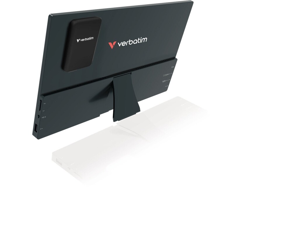 Монитор Verbatim Portable 14" FHD Touch Monitor LIGHT with Wireless Power Supply incl. Power Bank 5000mAh 3