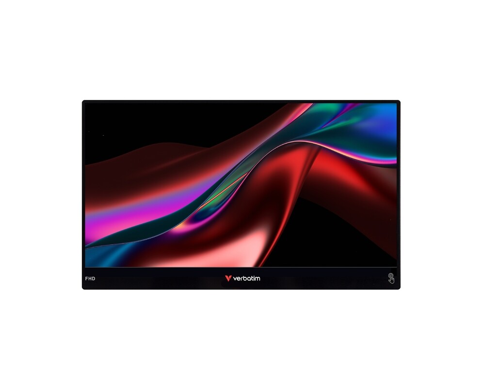 Монитор Verbatim Portable 14" FHD Touch Monitor LIGHT with Wireless Power Supply incl. Power Bank 5000mAh 5