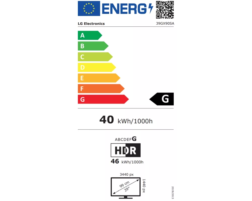 Монитор LG 39" 39GX90SA-W 9