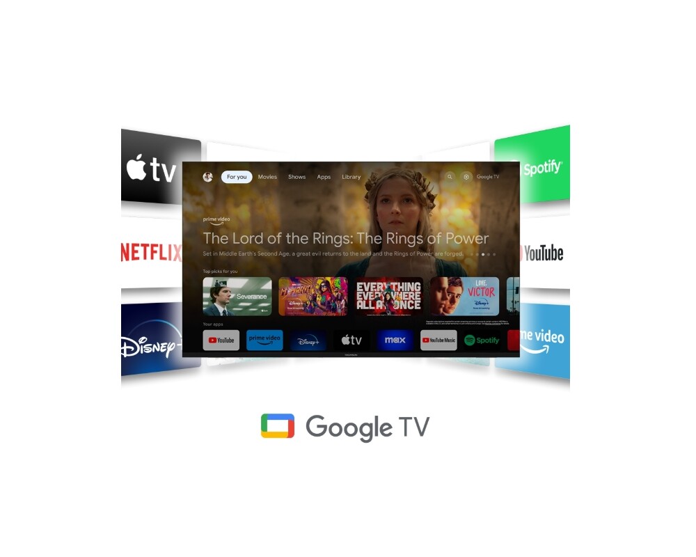 Телевизор Thomson Smart UHD TV 43"; Google TV; 3840 x 2160 (4K UHD) 9