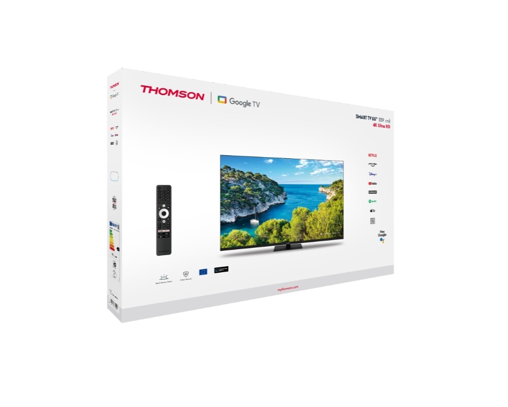 Телевизор Thomson Smart UHD TV 55"; Google TV; 3840 x 2160 (4K UHD) 7