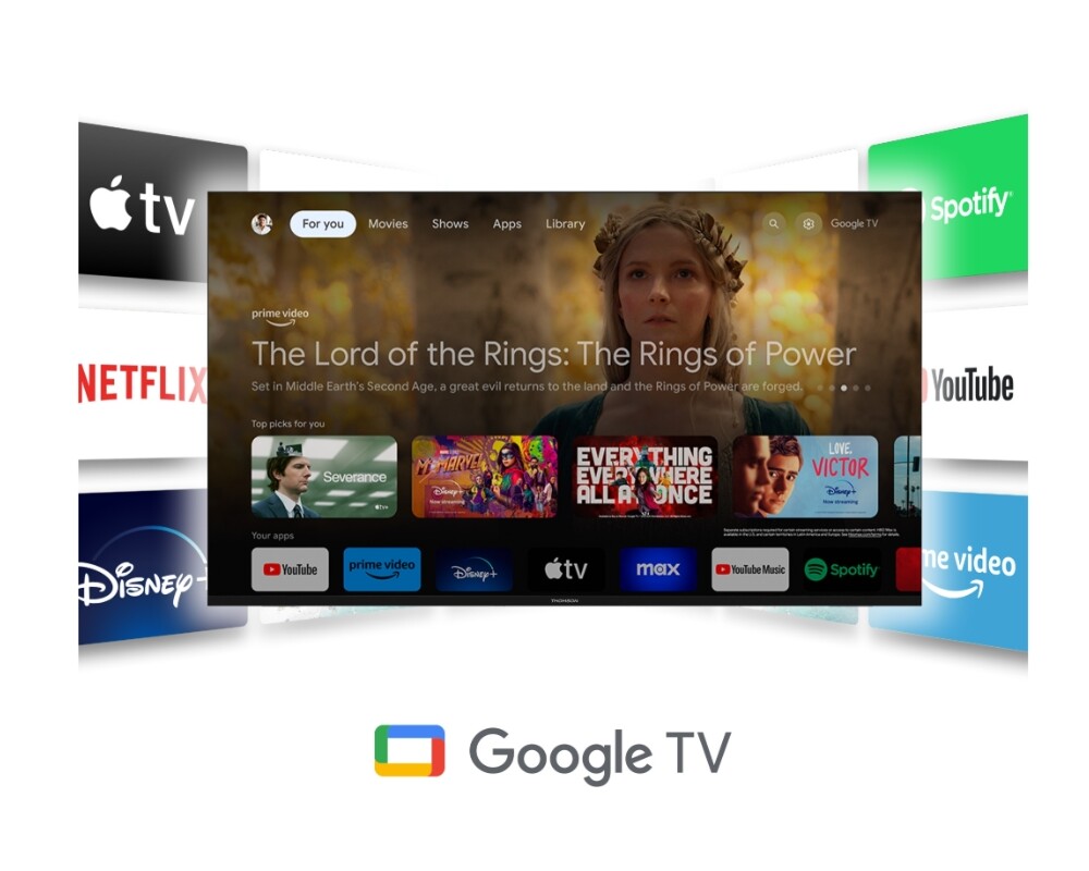 Телевизор Thomson Smart QLED Pro TV 75"; Google TV; 3840 x 2160 (4K UHD) 9