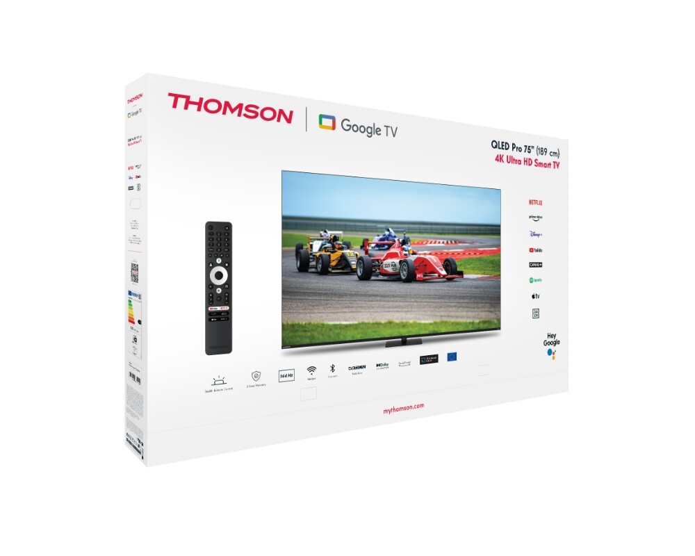 Телевизор Thomson Smart QLED Pro TV 75"; Google TV; 3840 x 2160 (4K UHD) 7