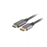 <span>Кабел</span> Lanberg display port (M)  -> HDMI(M) cable 1.8m <span class='catalog-num-in-name'>CA-DPHD-20CU-0018-BK</span> - 