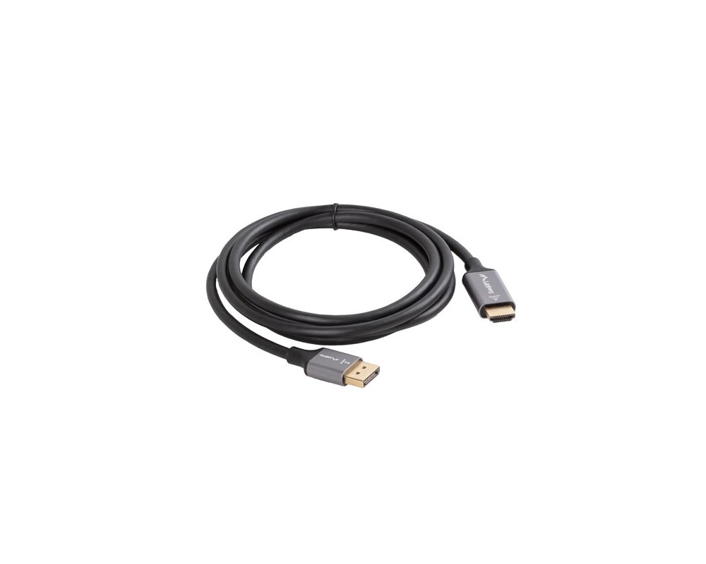 Кабел Lanberg display port (M)  -> HDMI(M) cable 1.8m 3