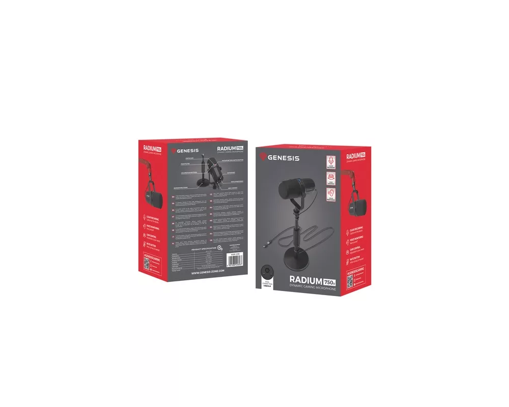Микрофон Genesis Microphone Radium 750D Studio USB/XLR Stand 4