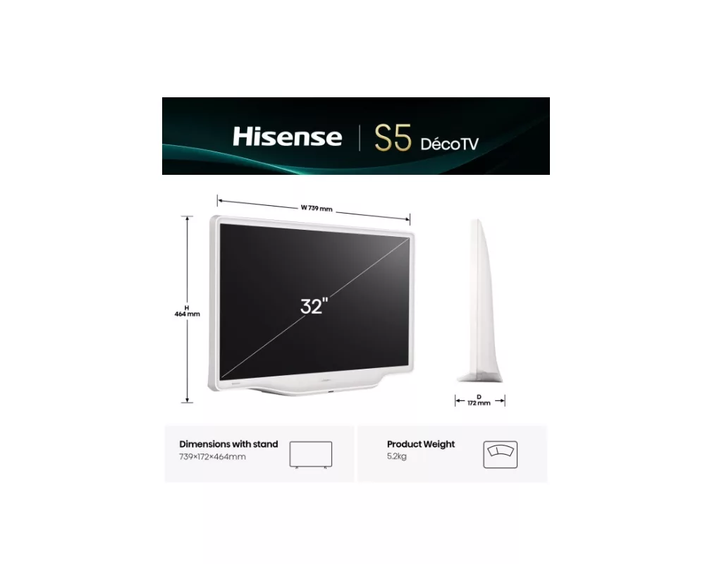 Телевизор Hisense 32" S5Q 2