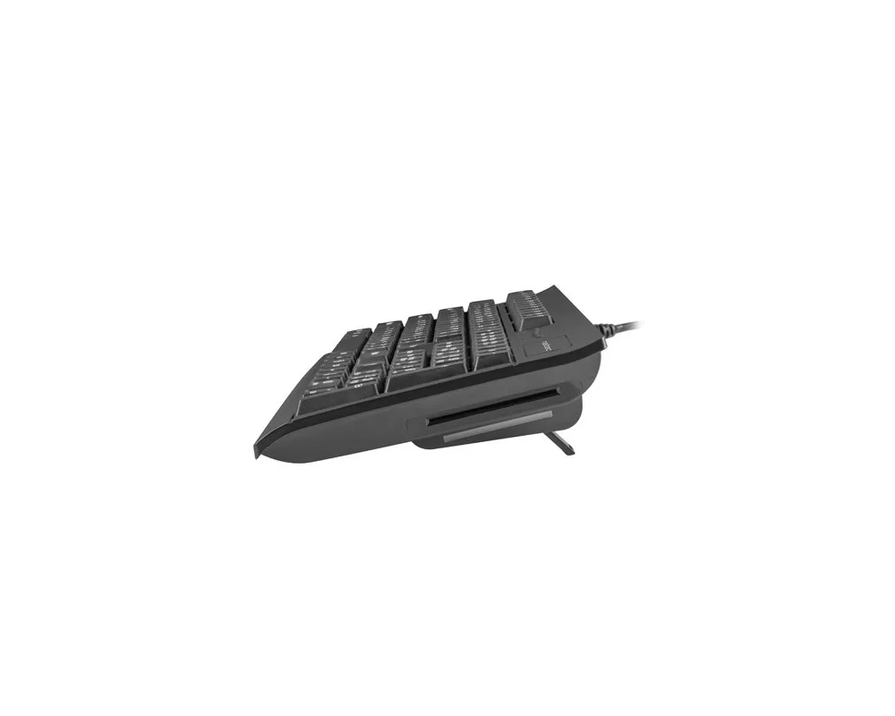 Клавиатура Natec Keyboard Moray US Layout With Id Card Reader Black 2