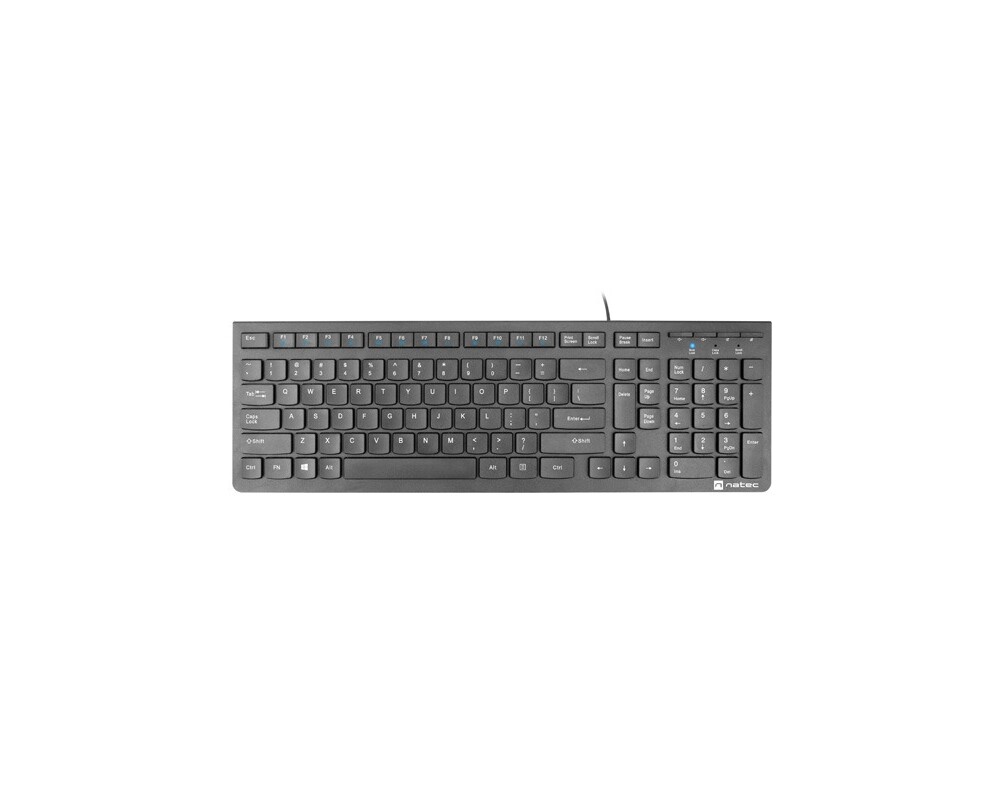 Клавиатура Natec Keyboard Discus 2 SLIM US Layout Black 4