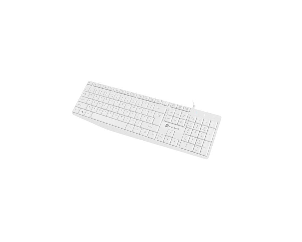 Клавиатура Natec Keyboard Nautilus US Layout White 4