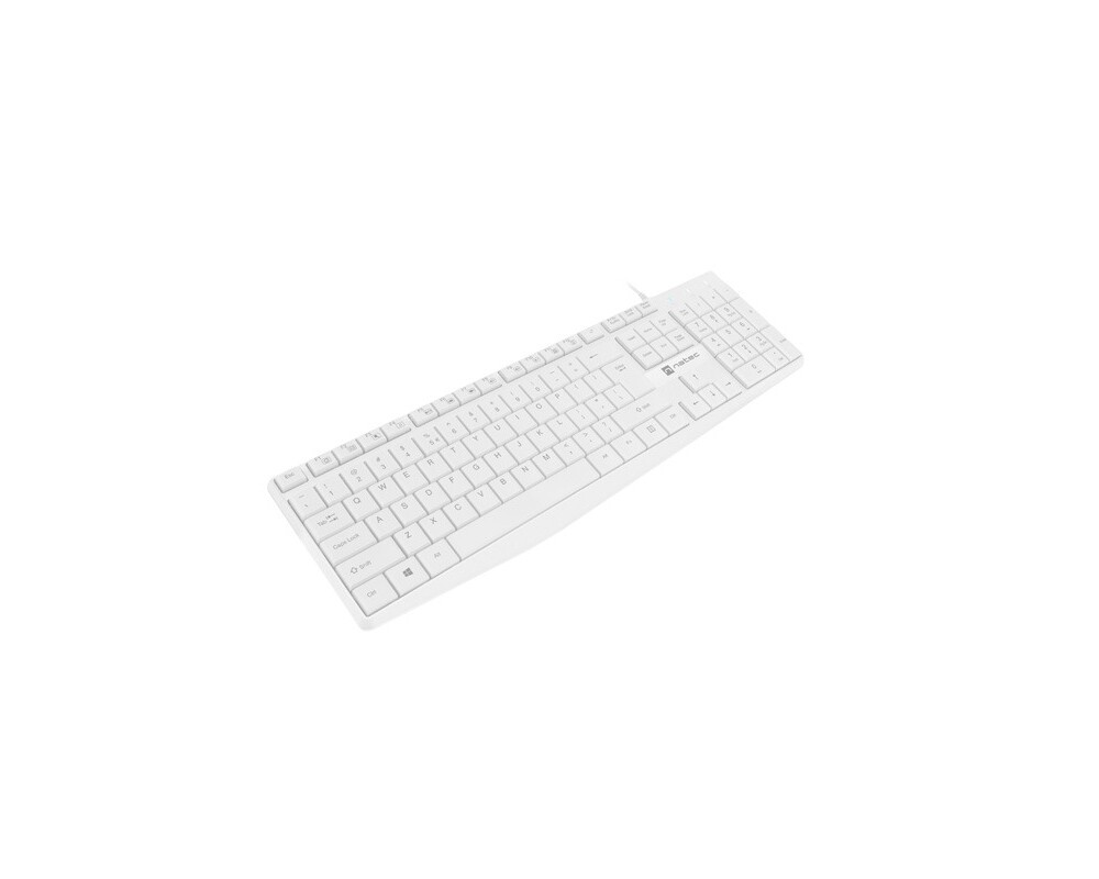 Клавиатура Natec Keyboard Nautilus US Layout White 2