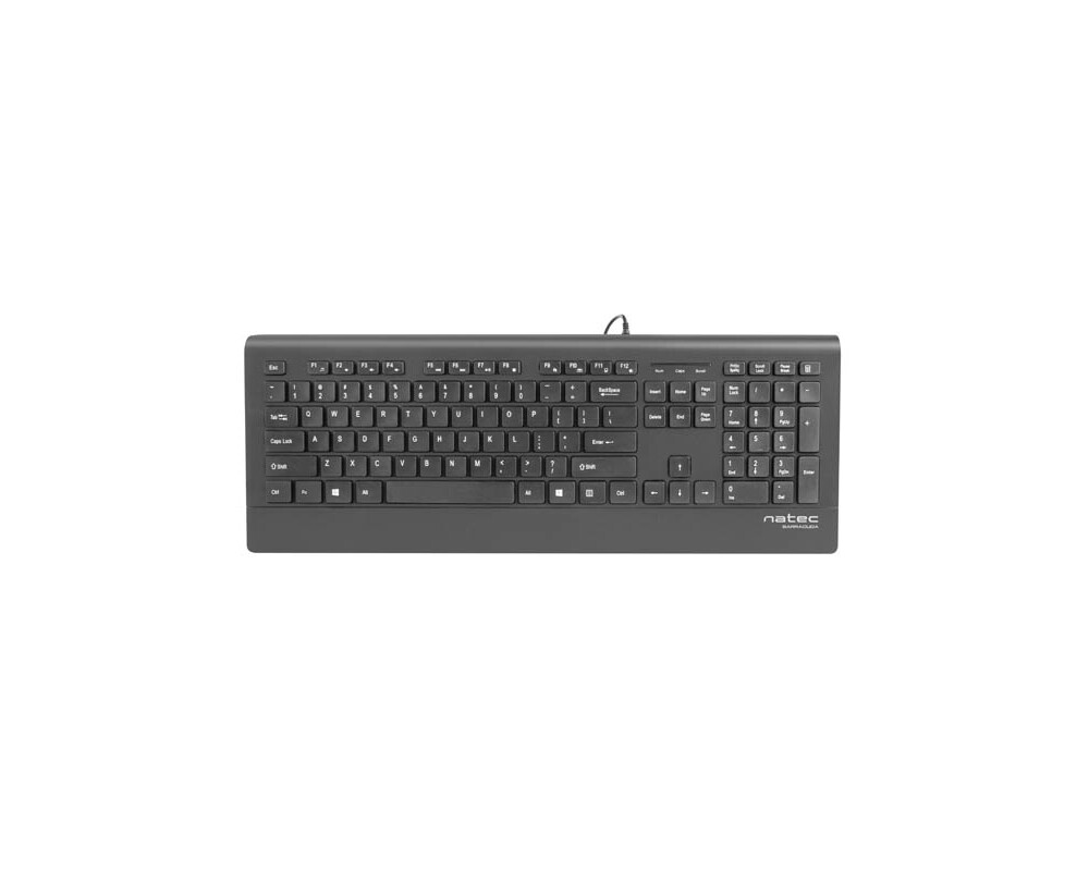 Клавиатура Natec Keyboard Barracuda SLIM US Layout Black 4