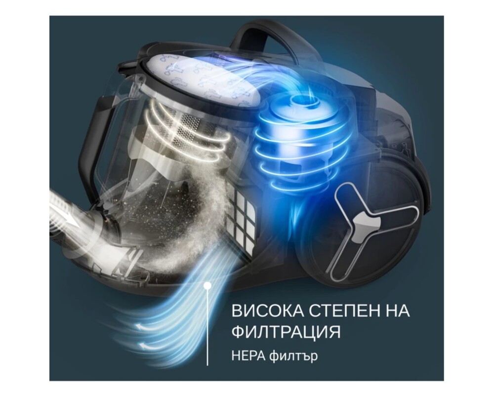 Прахосмукачка Rowenta RO7B13EA Green Force Cyclonic Max 900W 6