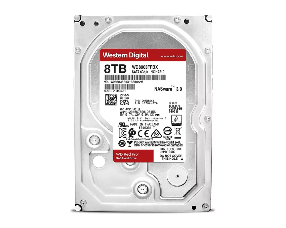 Твърд диск Western Digital 8TB Red Pro NAS Hard Drive 2