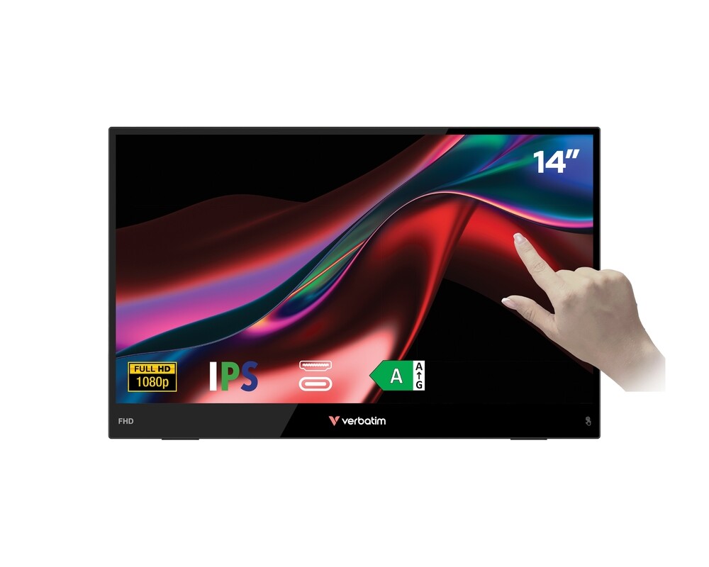 Монитор Verbatim Portable 14" FHD Touch Monitor LIGHT 2