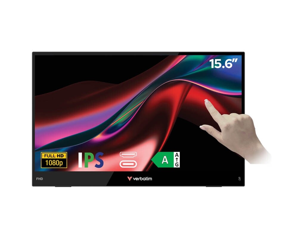 Монитор Verbatim Portable 15.6" Touch Monitor LIGHT 2